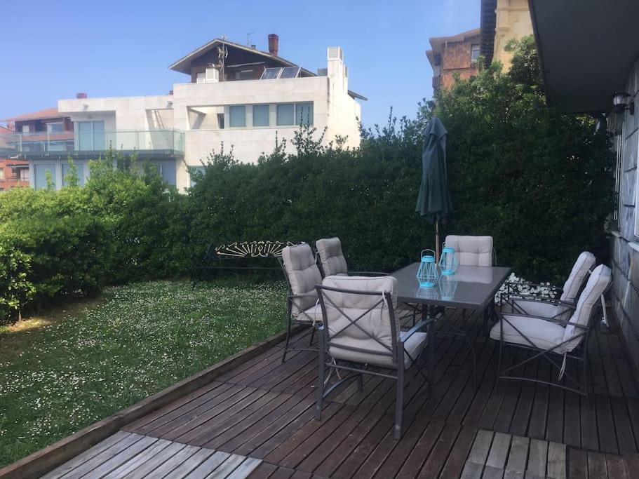 Flat With 160 M Of Garden, Sea Views Bilbao-Getxoアパートメント エクステリア 写真